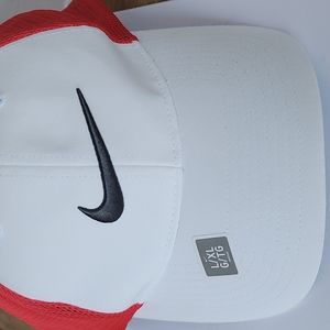 NWT Nike Golf Embroidered Cap White & Red